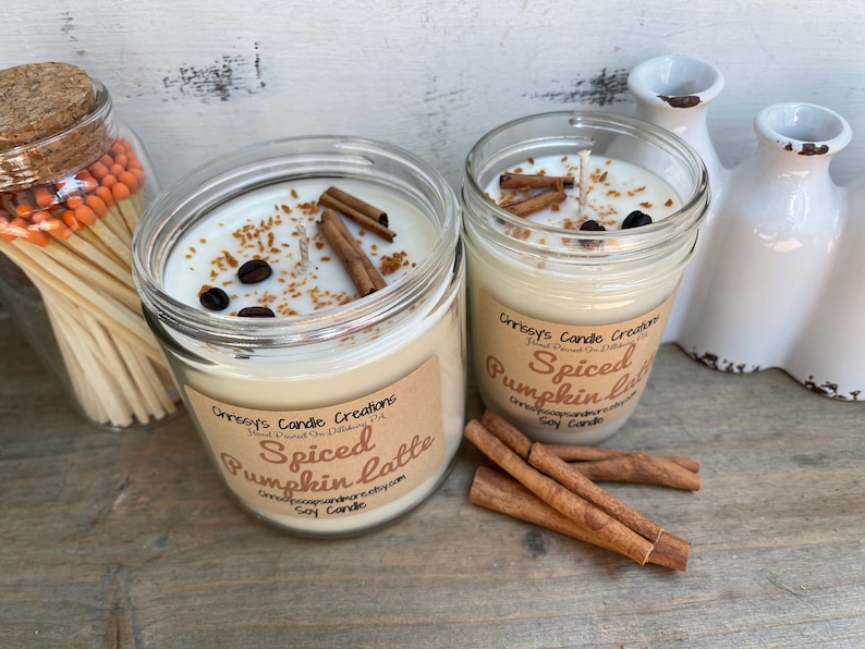 Spiced Pumpkin Latte Candle - Thumbnail 4