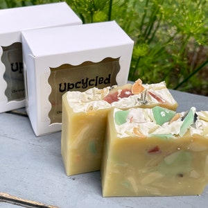 Handmade Upcycled Soap: Exotic Scent, Olive & Shea Butter