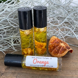 Orange Essential Oil Perfume - Botanical Perfume - Natural Perfume Roll On - Essential Oil Roller - Vegan Perfume