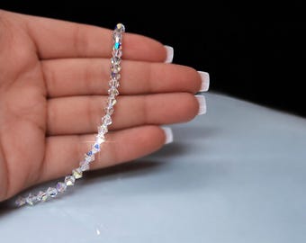 Crystal Choker Necklace - Elegant Necklace, Bridal Choker Necklace, Wedding Necklace, Crystal Bead Necklace Gift, Sparkly Crystal Necklace