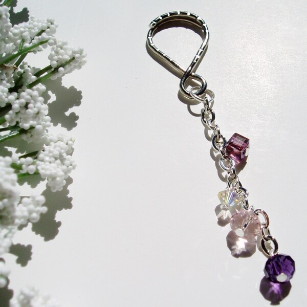Crystal Keychain Accessory for Wallet, Purse, Bag - Wallet Accessory Purse Charm Bag Charm Purse Accessory Gifts Under 10 Free Shipping