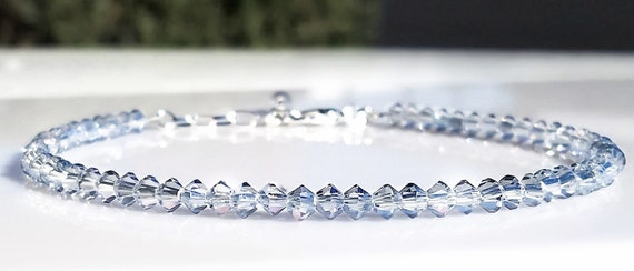 Blue ankle bracelet for cheap bride