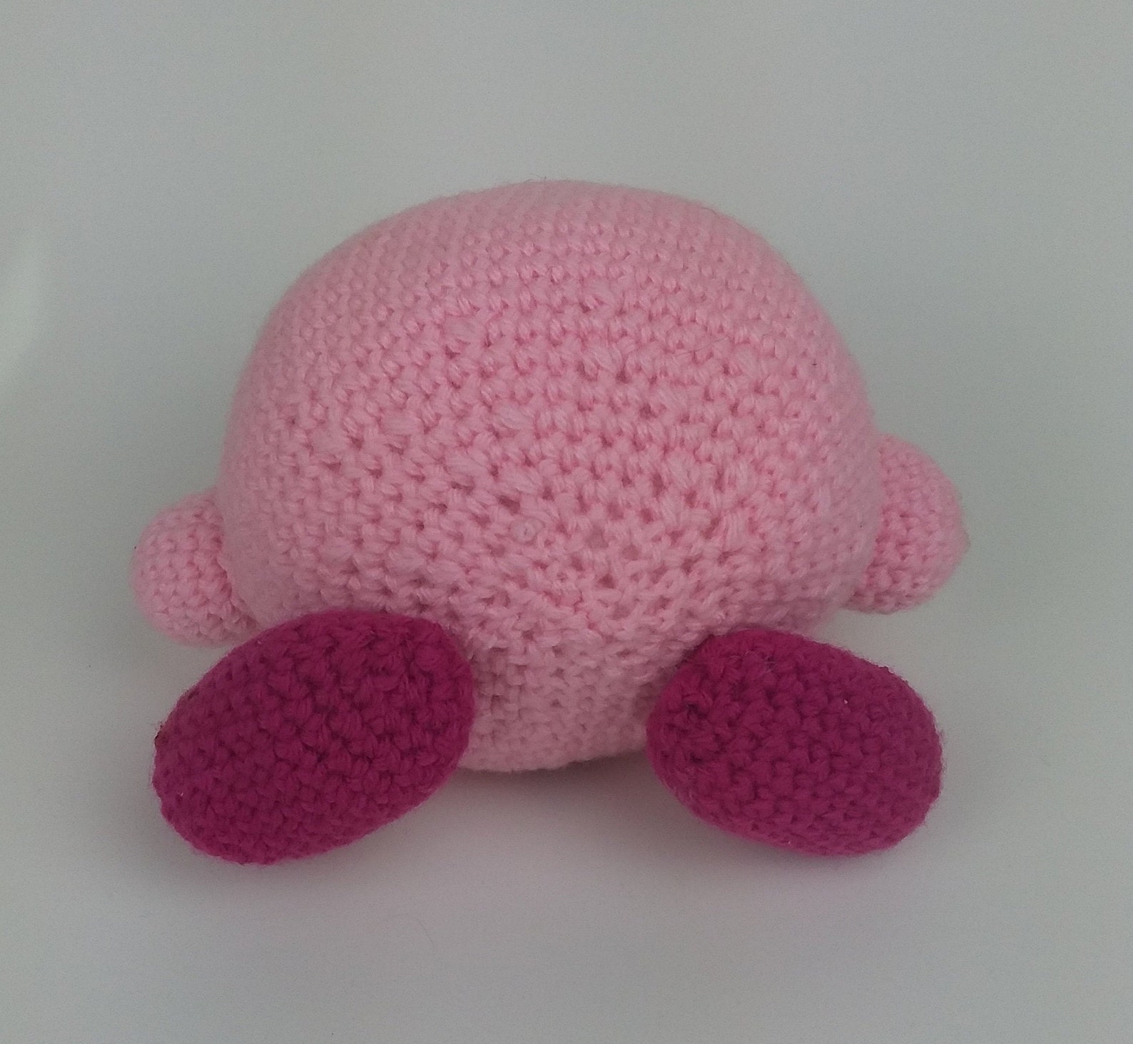 Crochet Plush Kirby Made To Order Etsy