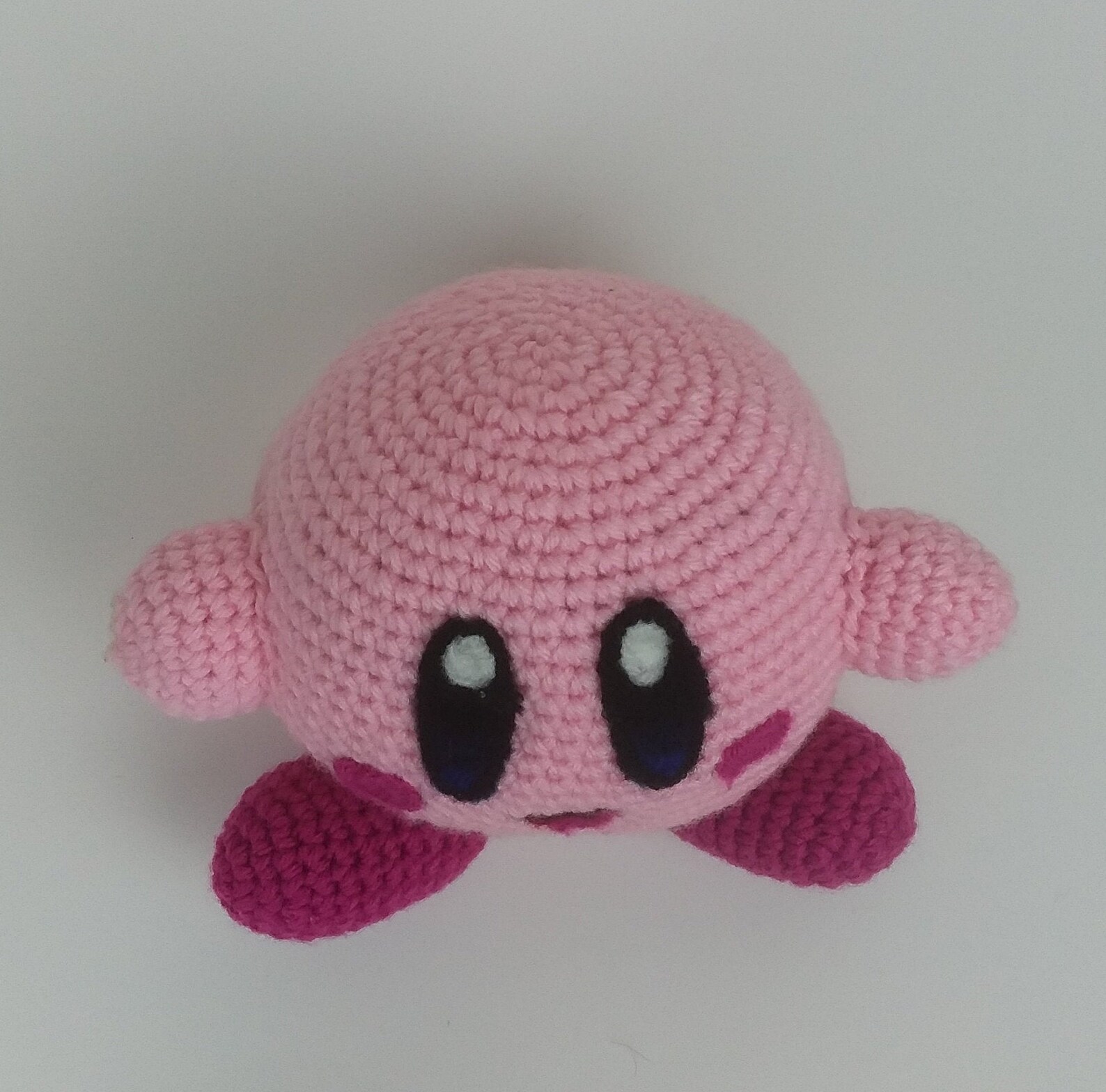 Crochet Plush Kirby Made To Order Etsy