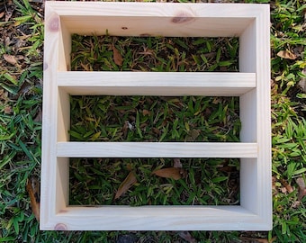 Small Square Wooden Essential Oil Shelf, Oddities shelf, Crystal Display, alter