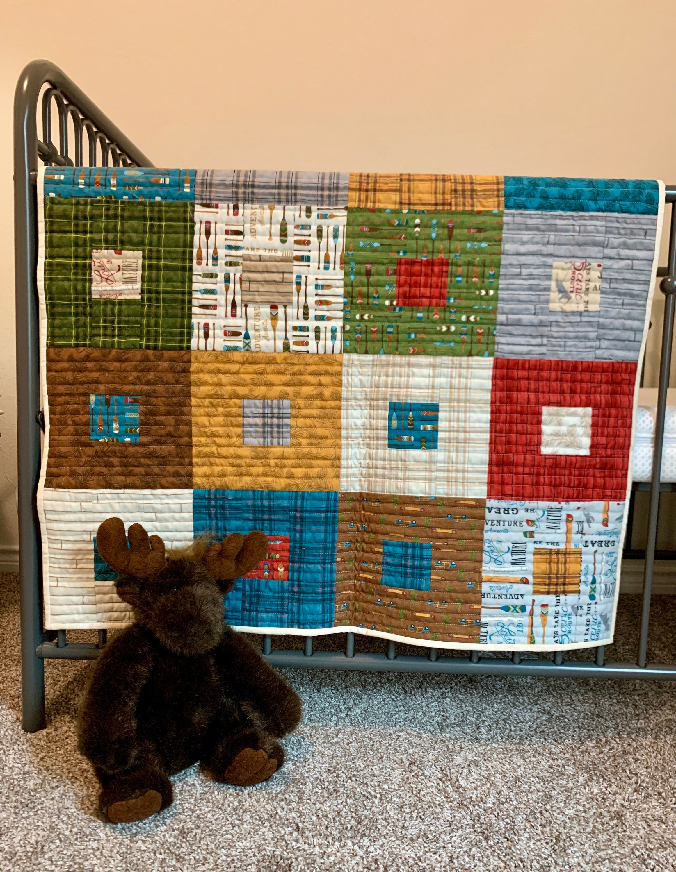 Flannel Baby Quilt Etsy