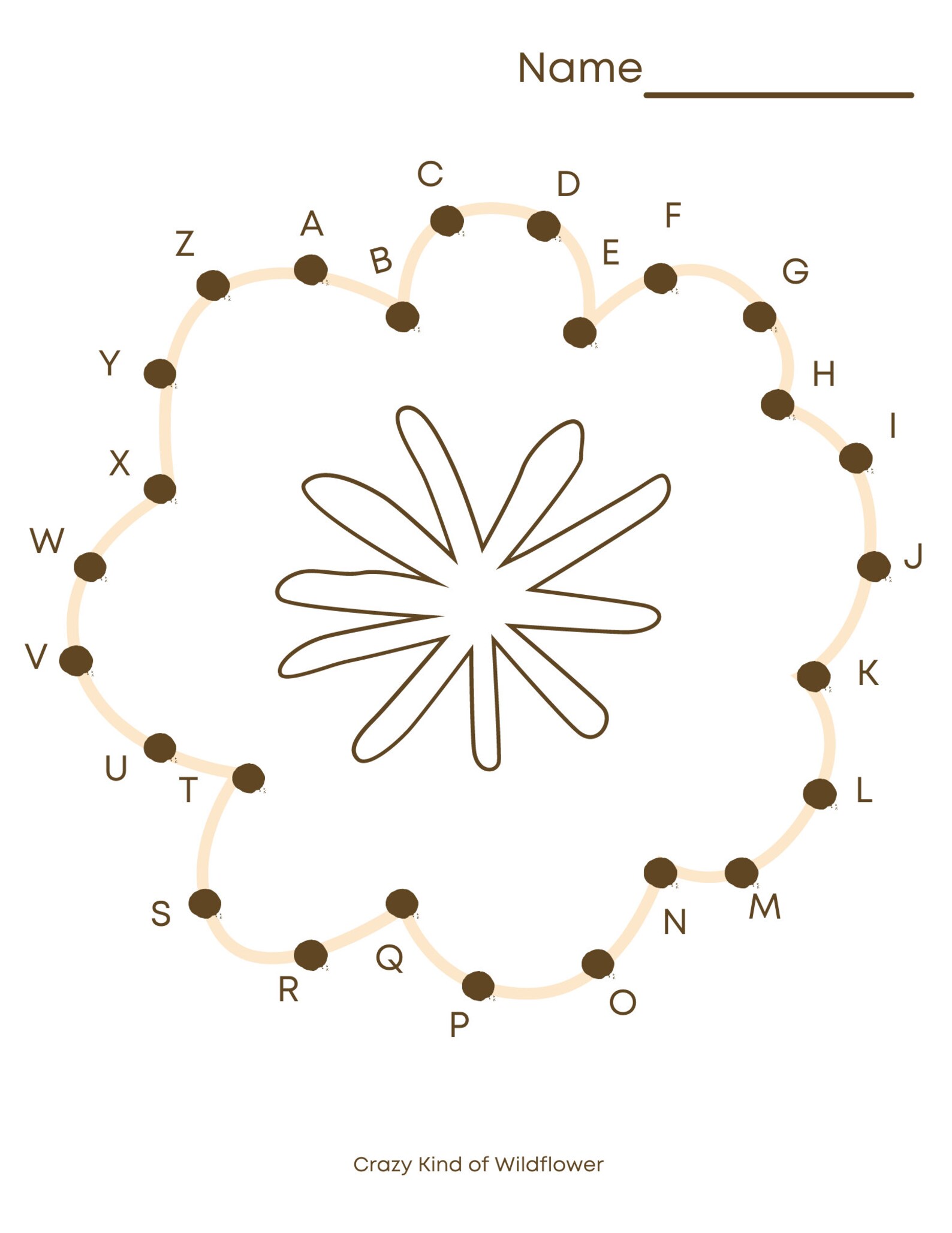 ABC Connect the Dots - Etsy