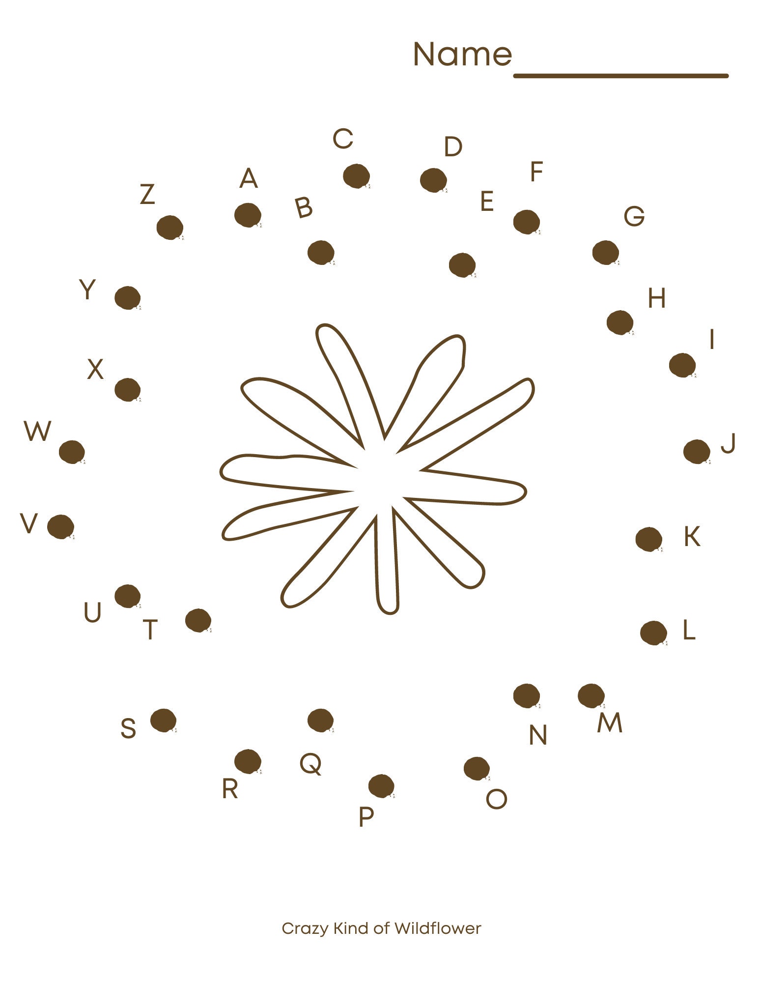 ABC Connect the Dots - Etsy