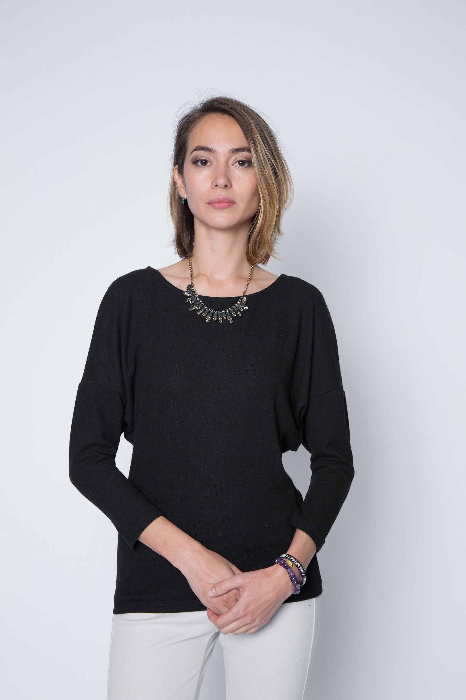 Top de mangas Dolman / Top Dolman / Top de manga larga / Top Etsy