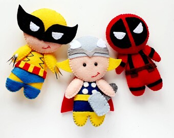 large stuffed superheroes