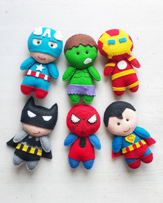 plush superhero dolls