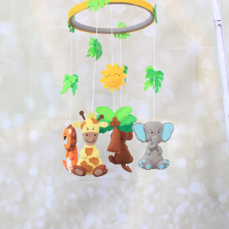 Baby mobile Jungle mobile Safari mobile neutral mobile Etsy