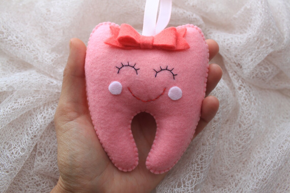 Tooth Fairy Pillow Girl Tooth fairy pouch Tooth Keeper dentist Etsy