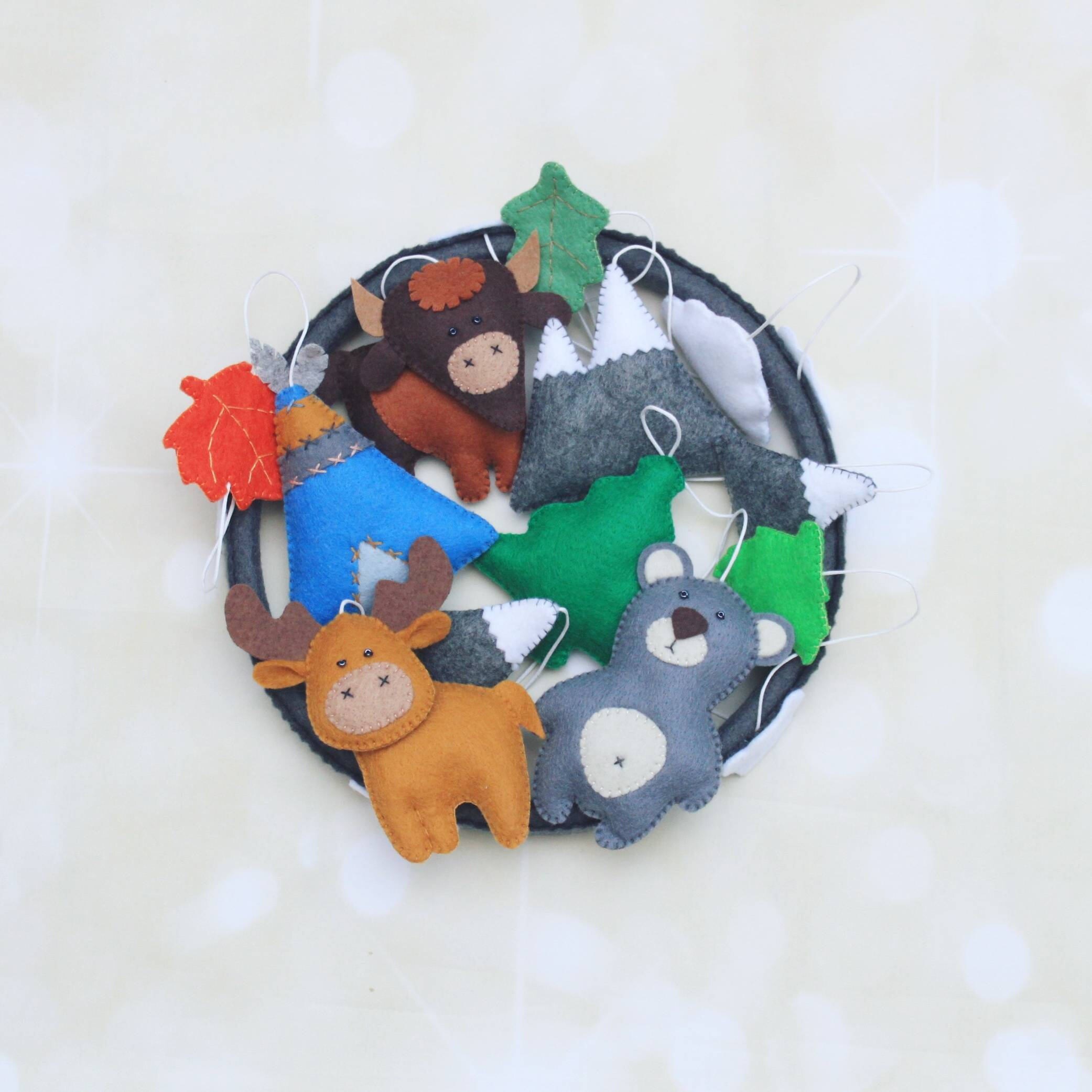 Woodland mobile crib mobile Forest mobile woodland animals Etsy