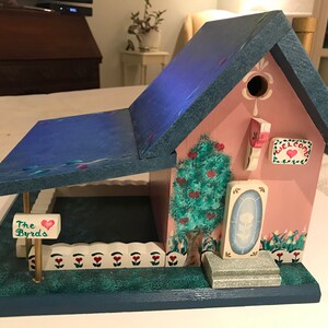 Birdhouse Dollhouse Huge hand painted wood