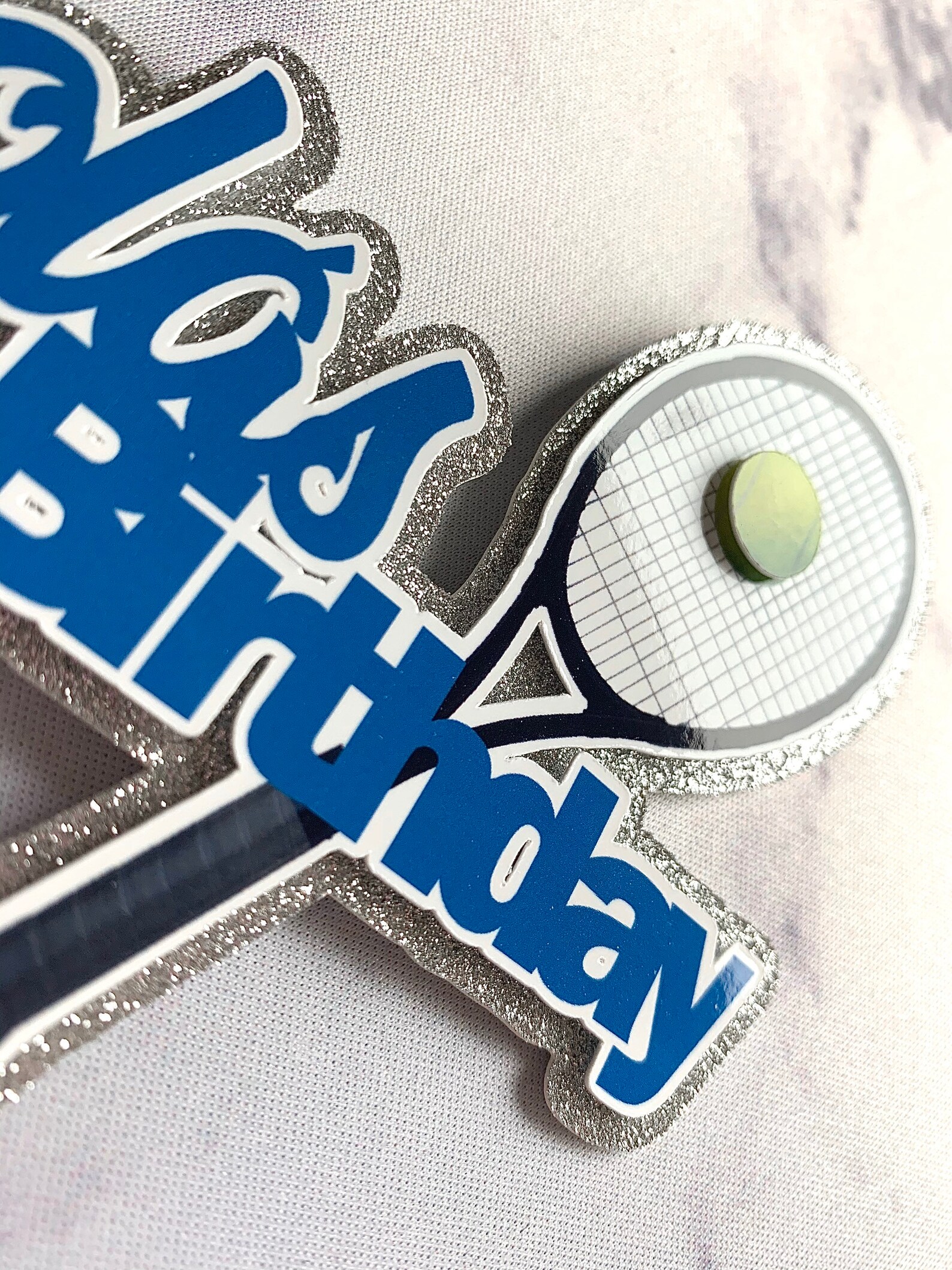 Tennis Player Theme Cake Topper/ Personalized Tennis Sports Etsy