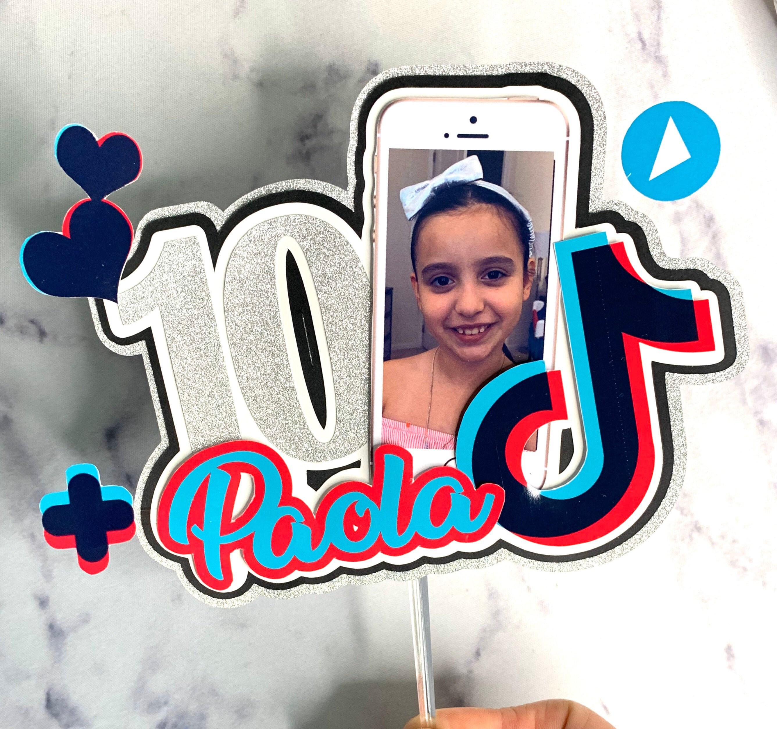 Custom Tik Tok Cake Topper Personalized Social Media Etsy Canada