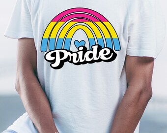 Pansexual Pride Rainbow digital file SVG-PNG-DXF