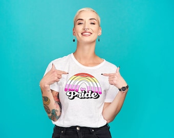 Lesbian Pride Rainbow digital file SVG-PNG-DXF