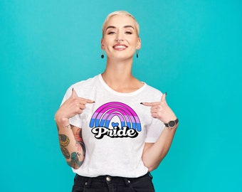 Bisexual Pride Rainbow digital file SVG-PNG-DXF