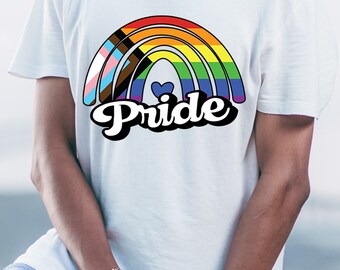 Progress Pride Rainbow digital file SVG-PNG-DXF
