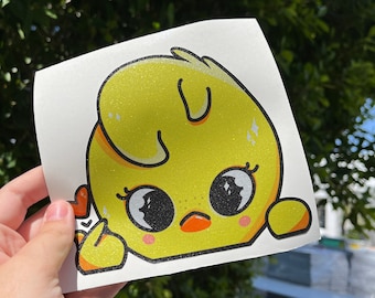 KpopZOO Car Decal: Cute Character Peeker (6” or 3”)