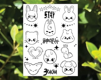 KPOP Temporary Tattoos (Multi-stan)