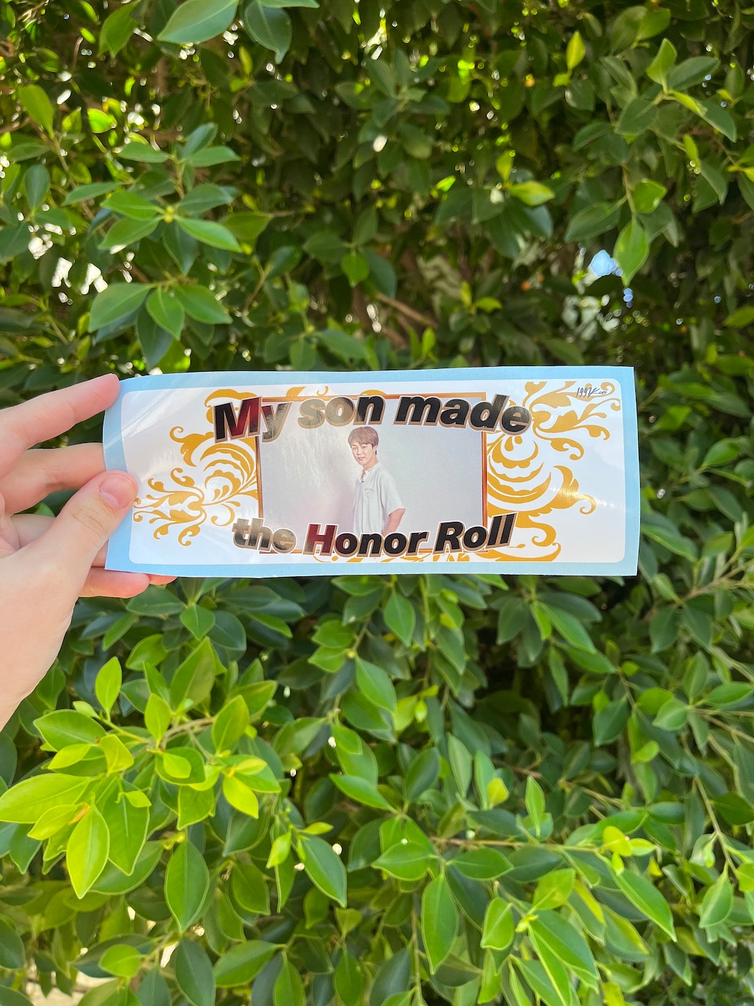 JIMIN My Son is on the Honor Roll bumper Stickers Etsy