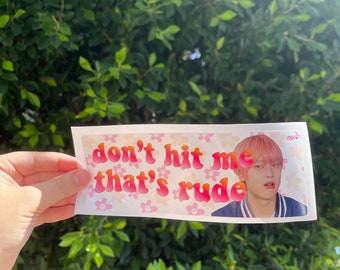don't hit me that's rude engene (bumper stickers)