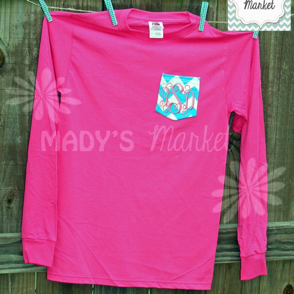 Monogram Pocket LONG SLEEVE T Shirt