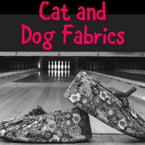 Bowling Shoe Covers - Cat and Dog Fabrics