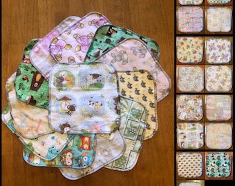 Reusable Cloth Wipes - 5 pack