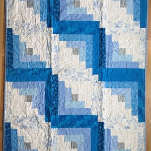Baby/Toddler or Lap Quilt:  Blue