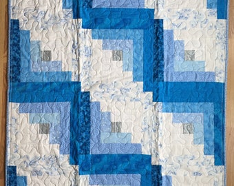 Baby/Toddler or Lap Quilt:  Blue
