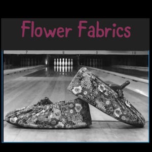 Bowling Shoe Covers - Flower fabrics