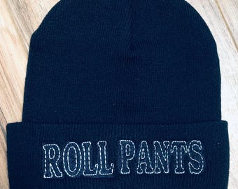 Middlebury Ski Hat – Vermont School Inspired Beanie – Roll Up Cuff Winter Hat – College Ski Gift – Handmade Vermont