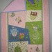 Birds and Owls Panel Quilt, Pink, Blue and Green. - Etsy