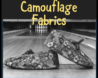 Personalized Bowling Shoe Covers – Custom Name  – Fun Bowling Accessories – League Team Gift –Unique Bowling Gear - Camouflage Fabric