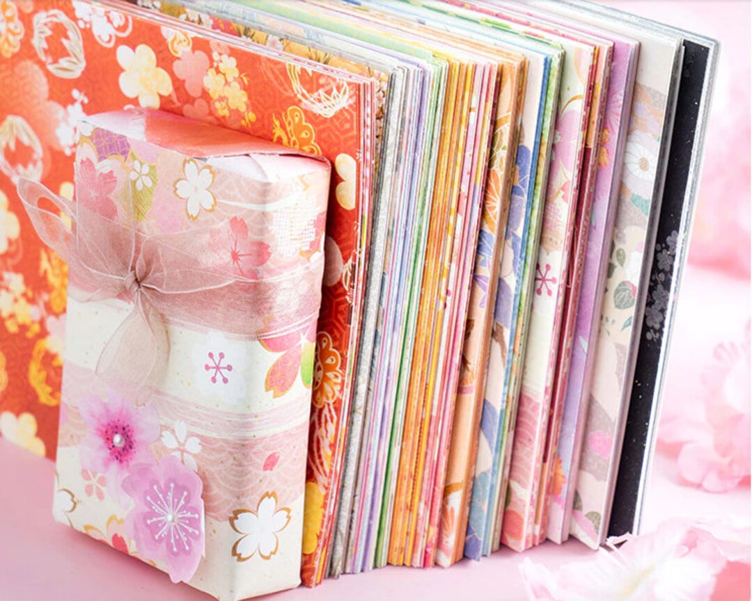 30 Square Sheets. Japanese Print Paper. Decorative Material Etsy