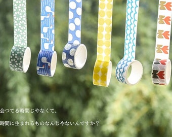Japanese traditional fabric pattern design washi tape, masking tape