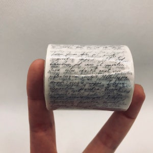 Script, kalligrafie, handgeschreven washi-tape, afplaktape