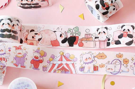 Tape - Holiday Party Cute Cartoon Animal Washi Tape Set