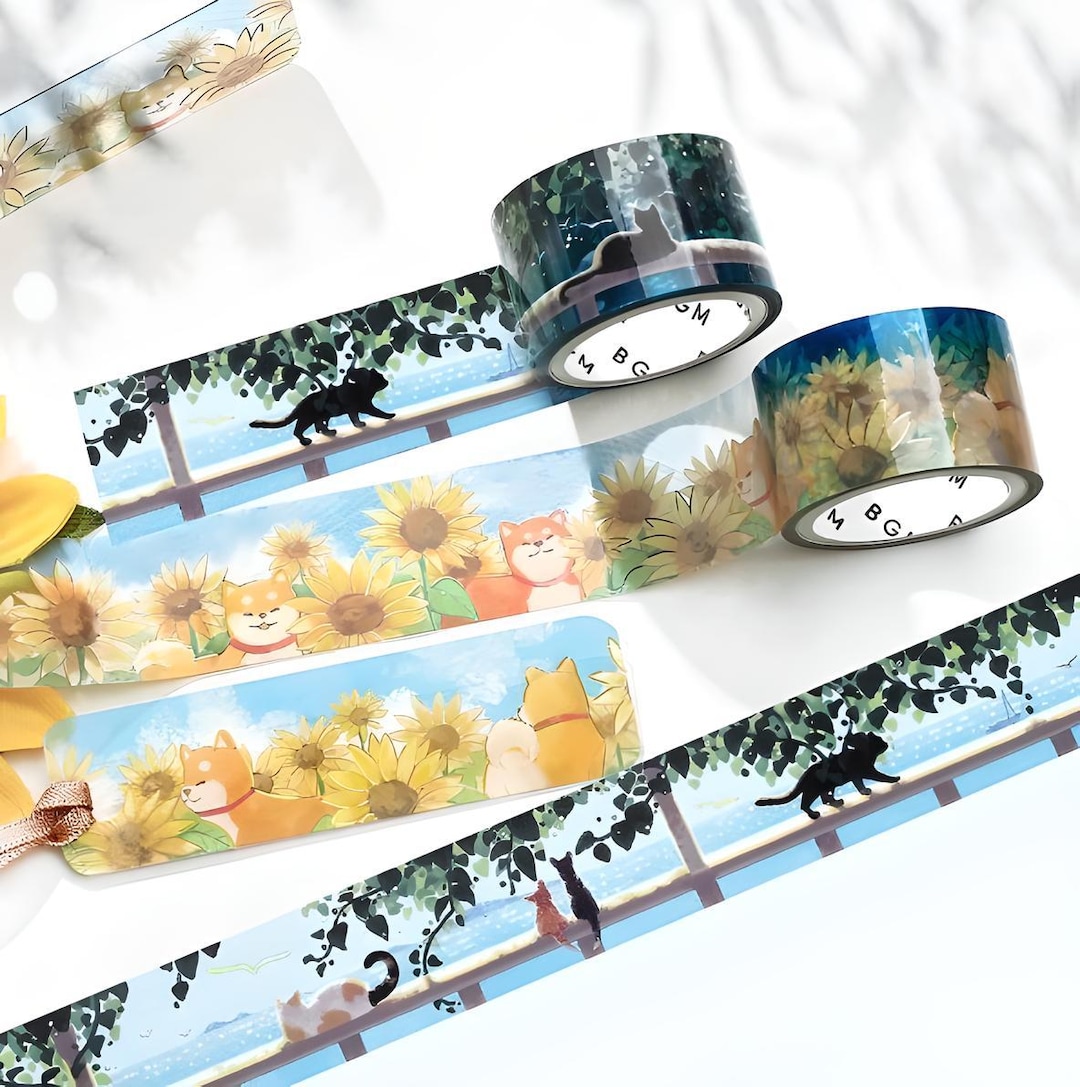 アイドル [GGAGGONG] Color Shadow PET Tape BGM. Summer Limited 2025. Clear Tape. PET Tape. Popsicles. Water