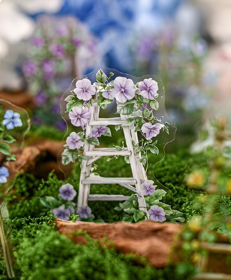 20 PET Stickers. Courtyard. Flower. Ladder. Wooden Ladder. Vine. Plants ...