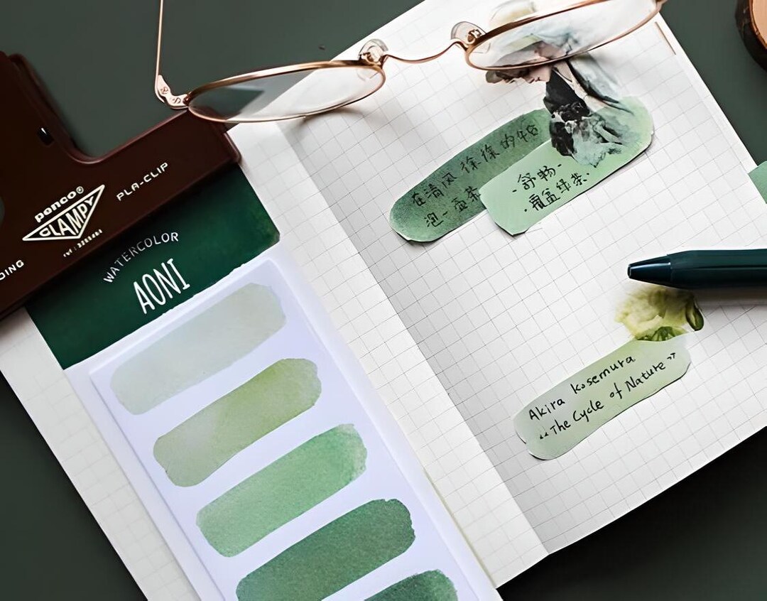 Watercolor Sticky Notes Strips. Page Markers. Sticky Note. Memo Note ...