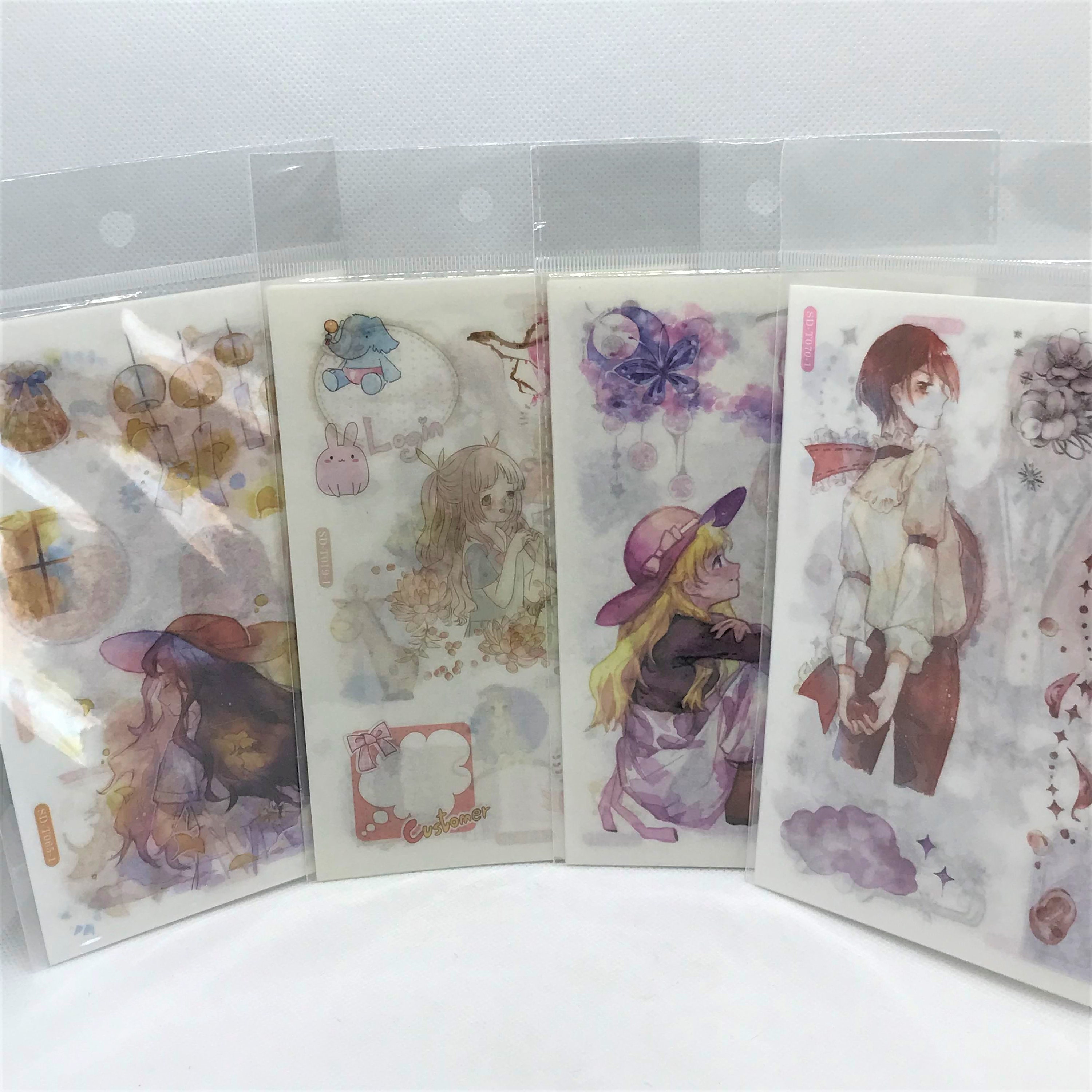 1 Roll, Washi Tape. Kawaii, Anime, Manga, Girl. Cartoon. Release Paper.  Scrapbooking. Journaling. Stickers - Yahoo Shopping