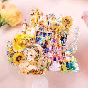 8 PET stickers. Fairytale. Castles. Princess. Fantasy. Scrapbooking. Fables.