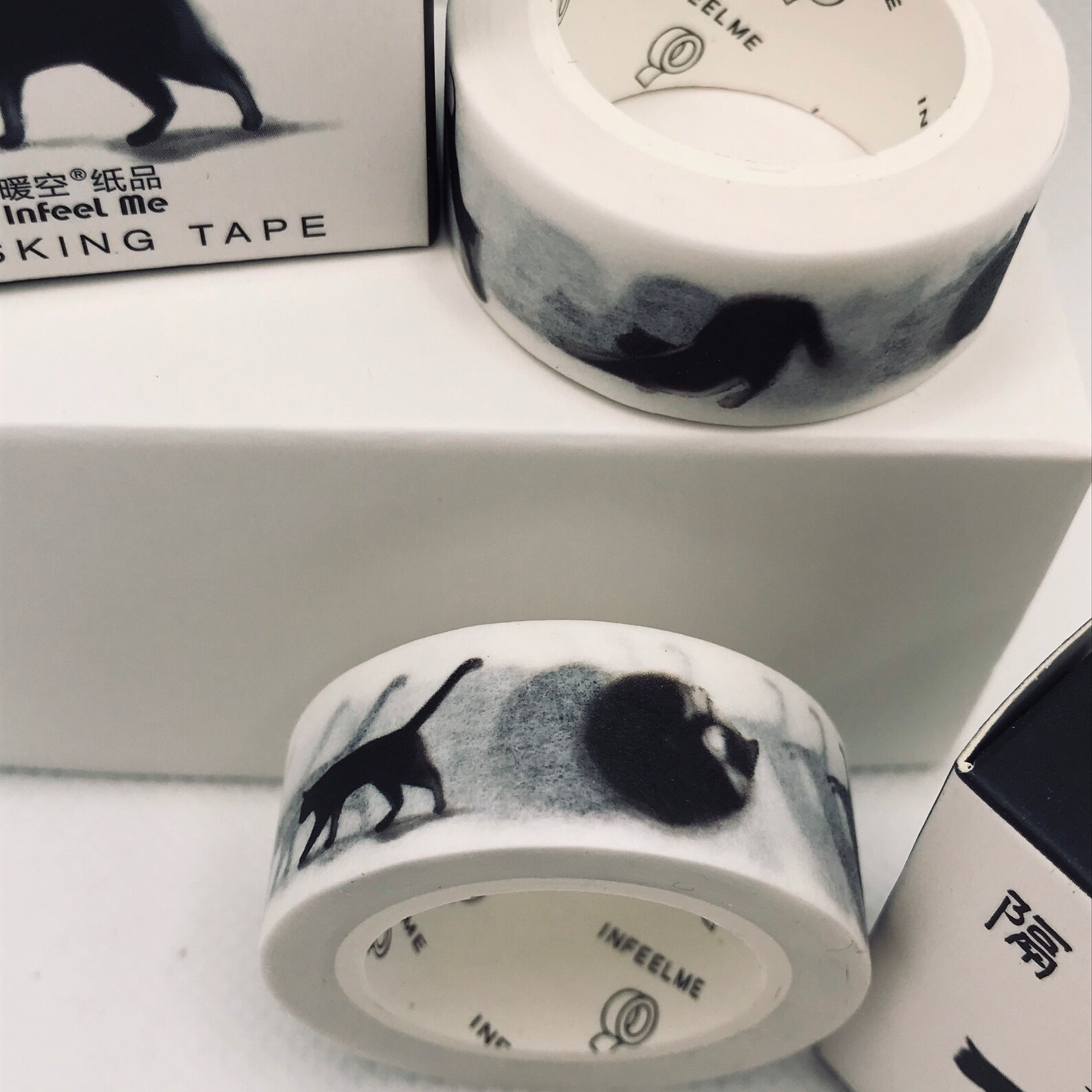 Black Cat Painting Washi Tape Masking Tape for Crafts and Etsy