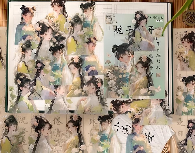 30, Anime Girl. Traditional Chinese Fashion, Clothes, Style. Romantic