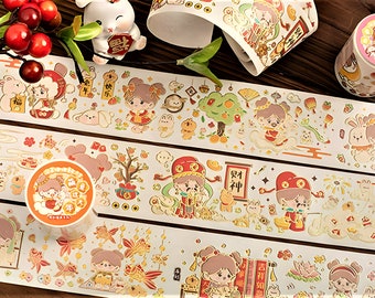 Tape - Refreshing Cute Cartoon Fruit Food Washi Tape